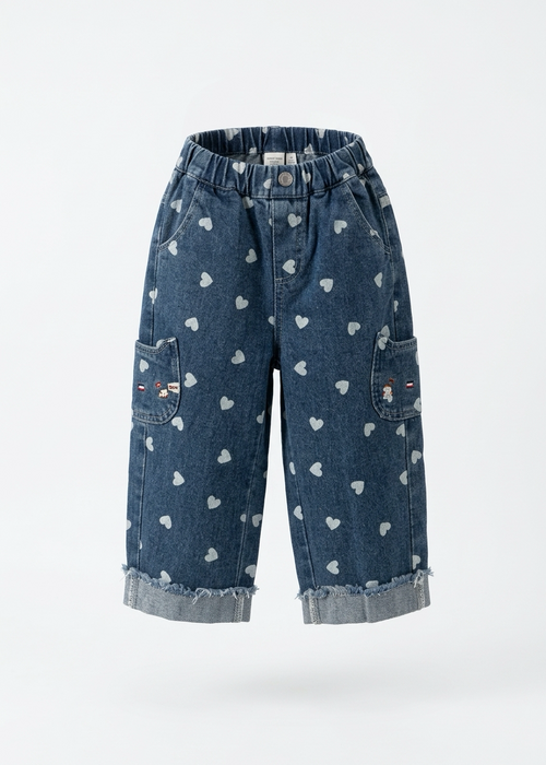 Hearts Wide Leg Jeans