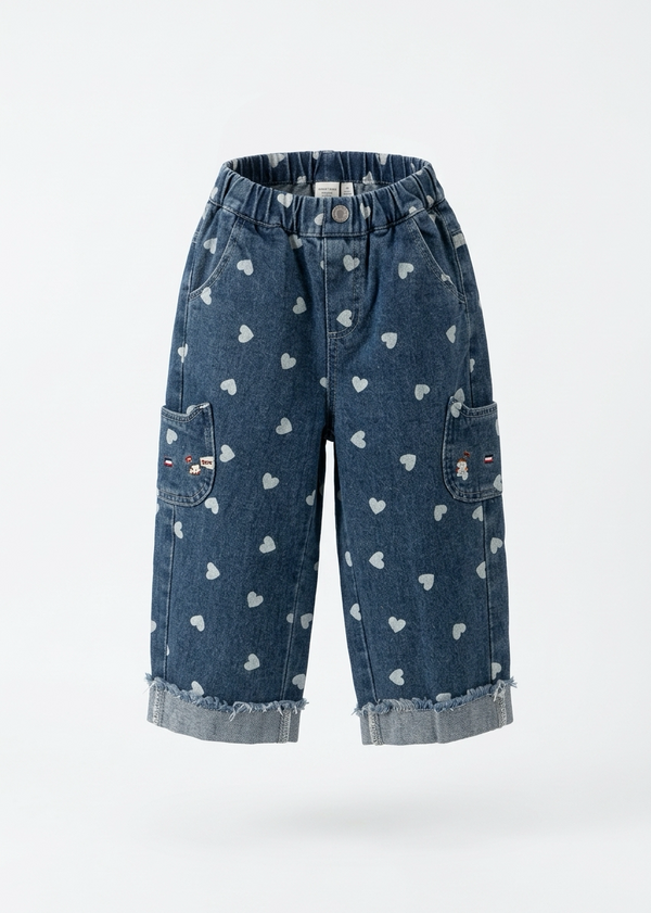 Hearts Wide Leg Jeans