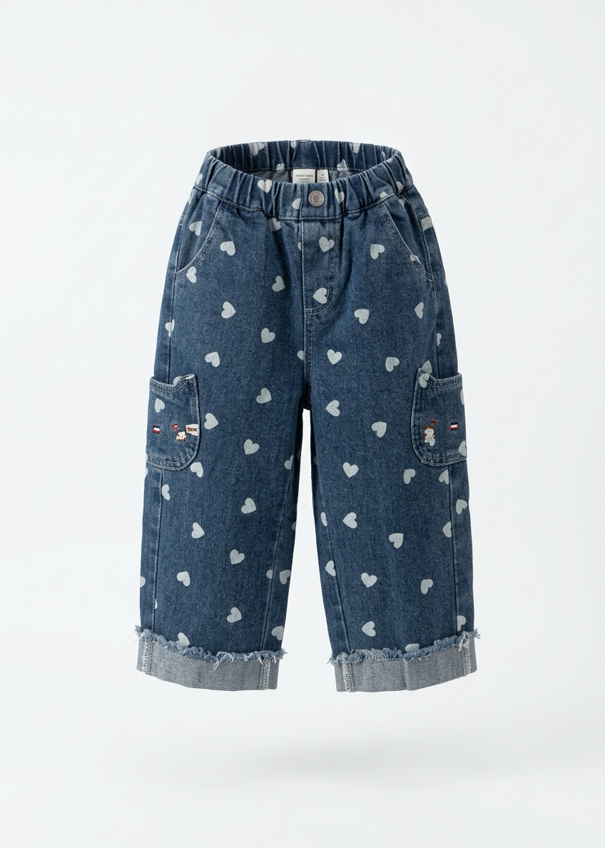 Hearts Wide Leg Jeans