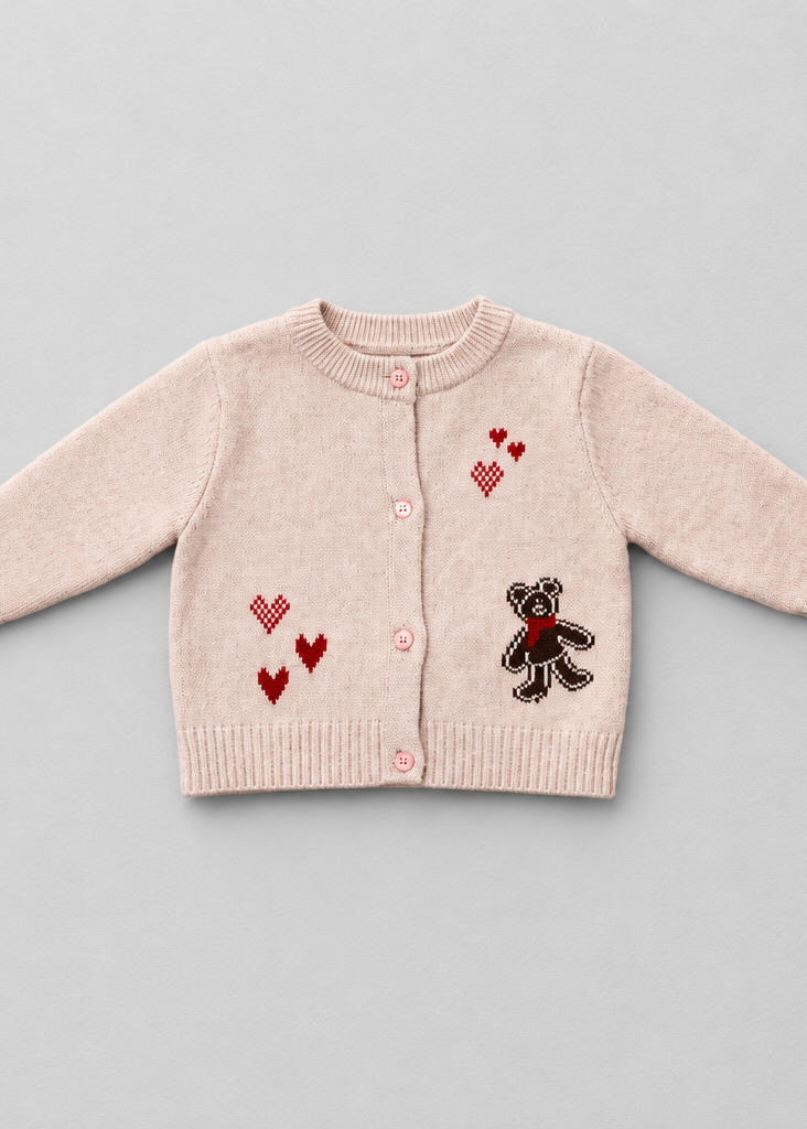 Little Hearts Knit Cardigan