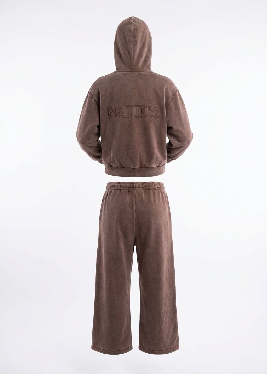 Boys’ Vintage Washed Zip-Up Tracksuit Set