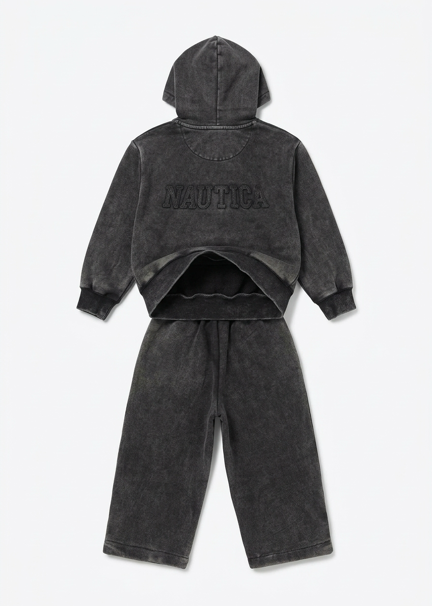 Boys’ Vintage Washed Zip-Up Tracksuit Set