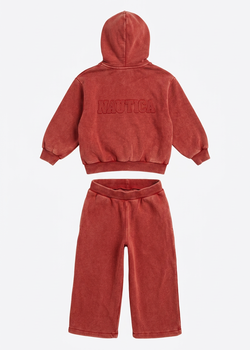 Boys’ Vintage Washed Zip-Up Tracksuit Set