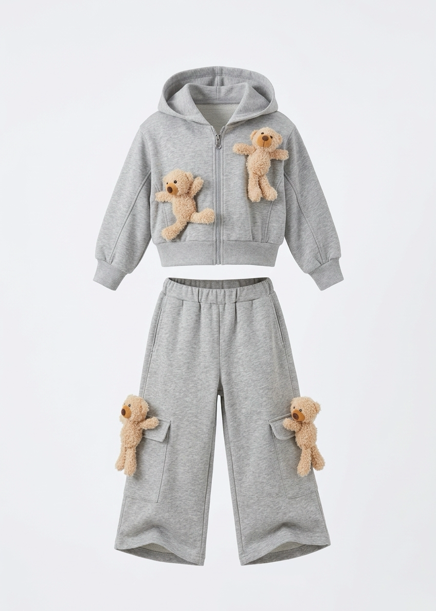 Soft Hoodie Bear Set