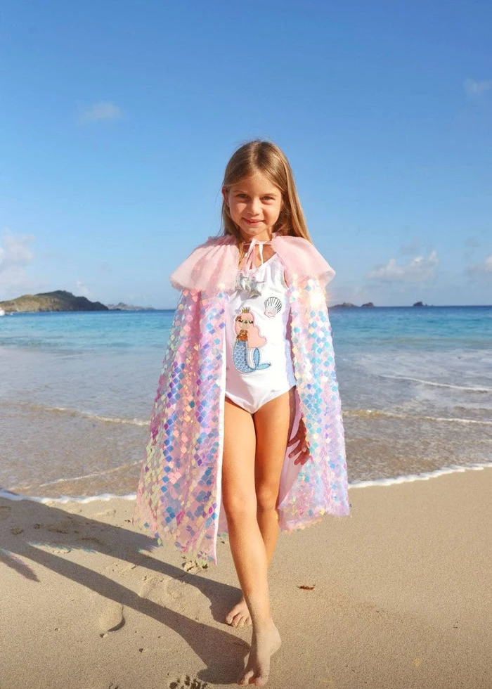 Pink Mermaid Shimmer Cape
