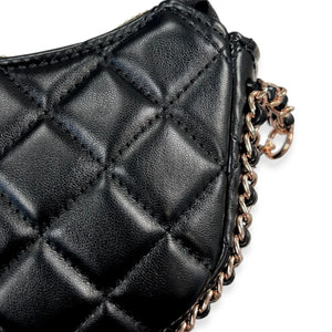 Quilted Leather Crescent Purse