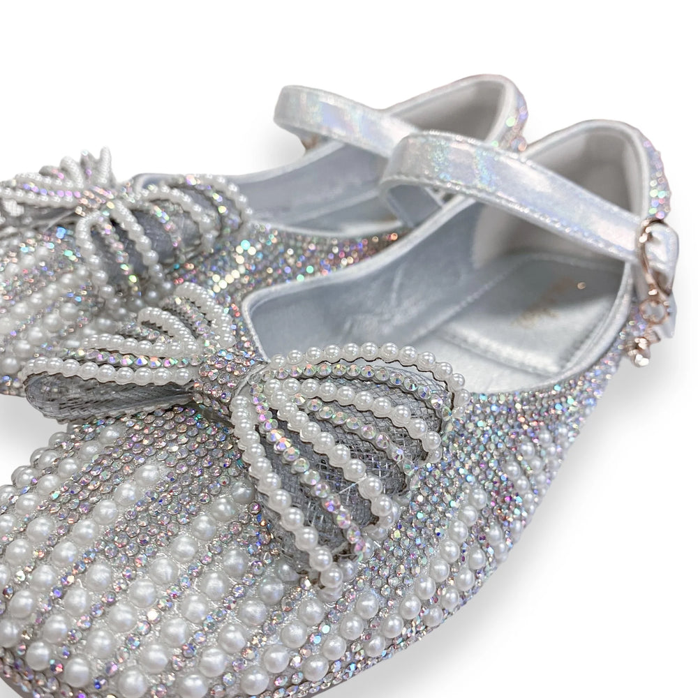 Pearl Bowtie Flat Shoes