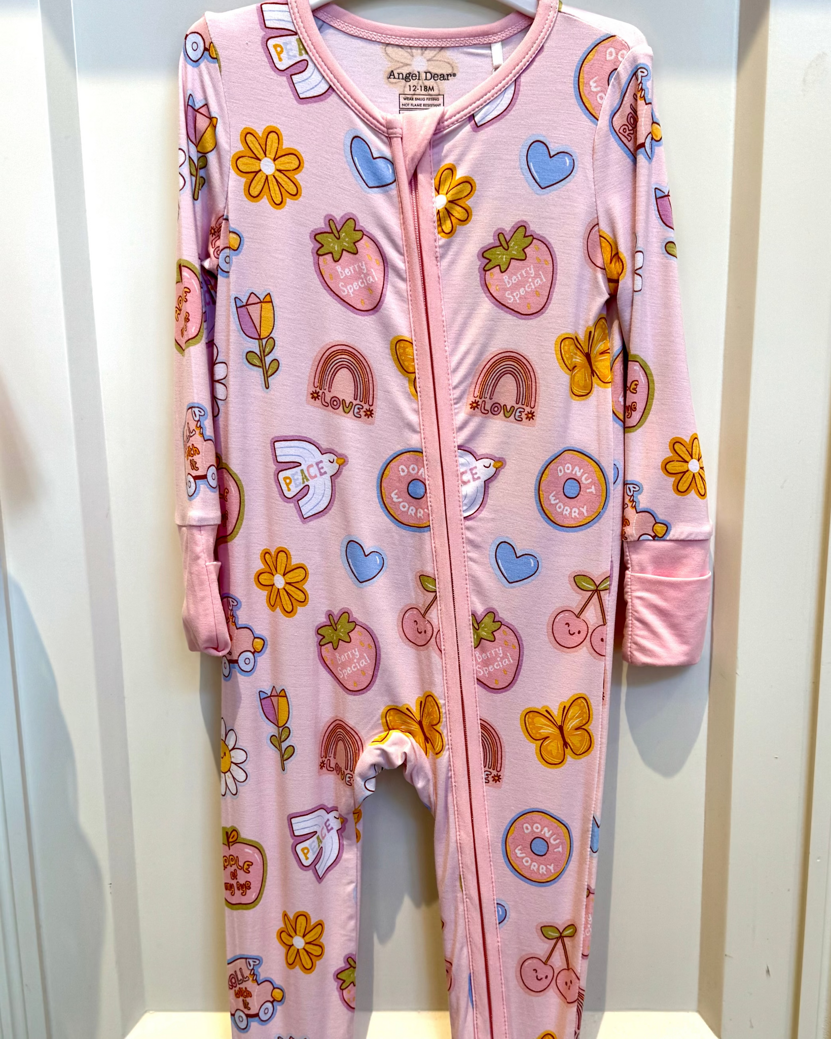 2 Way Zipper Footie - Berry Special