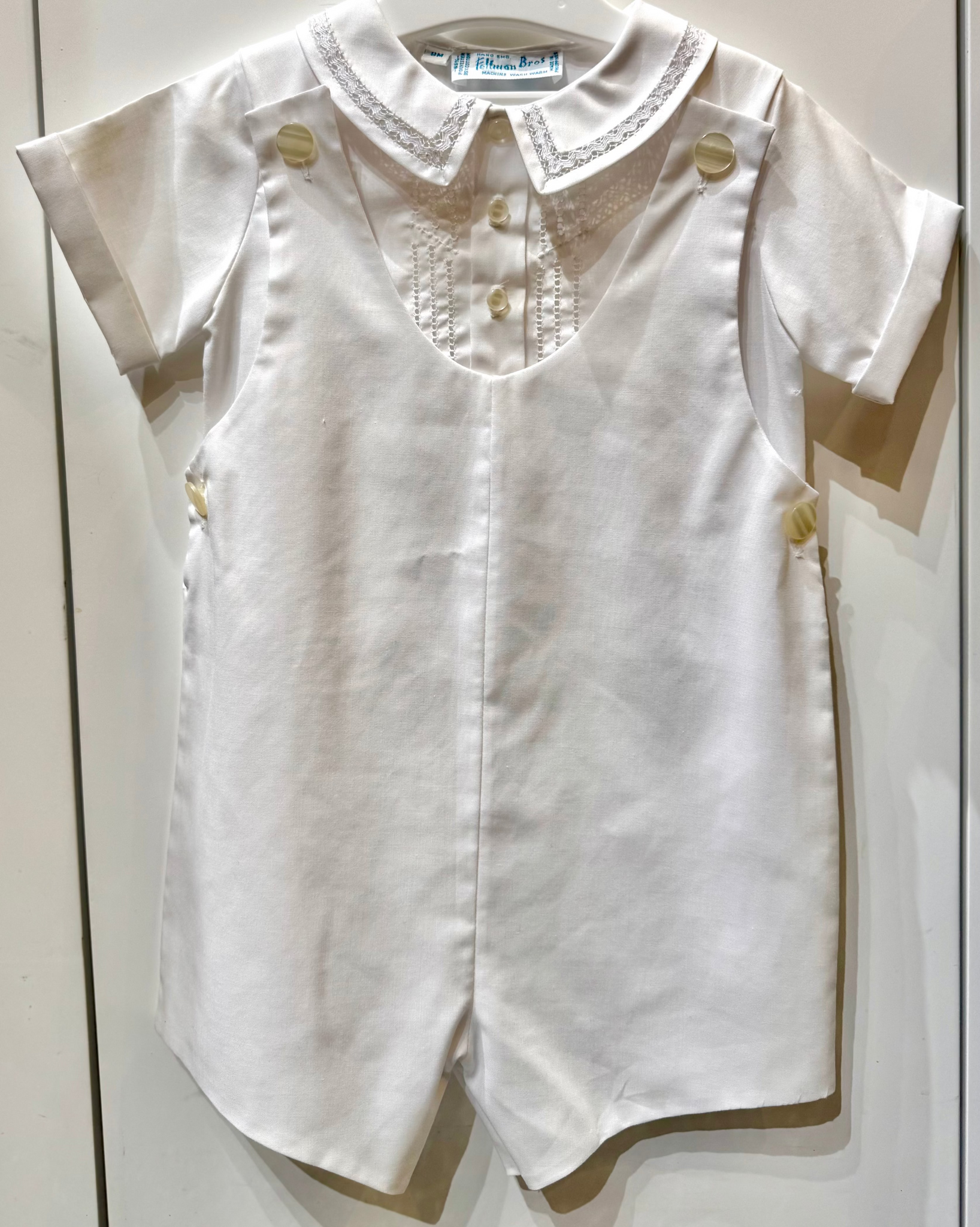 Feltman Bros 2-Pc All White Wedding Romper