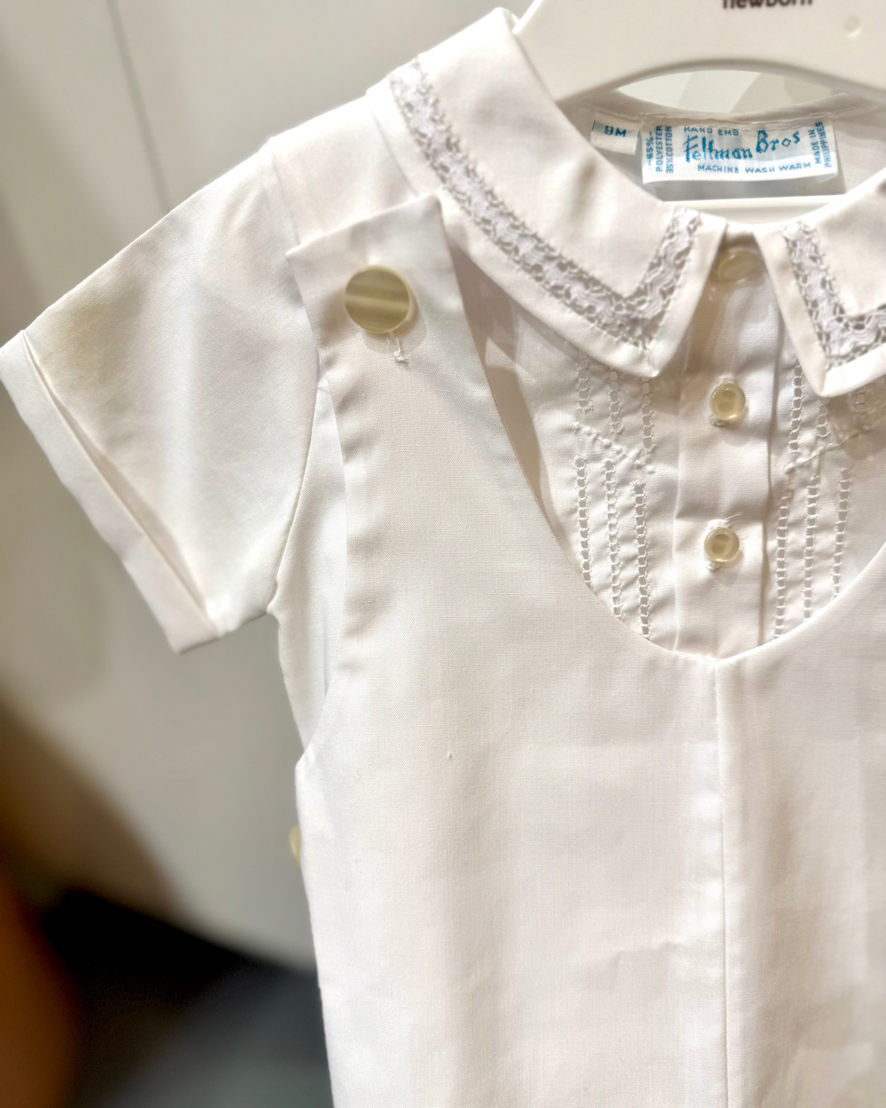 Feltman Bros 2-Pc All White Wedding Romper