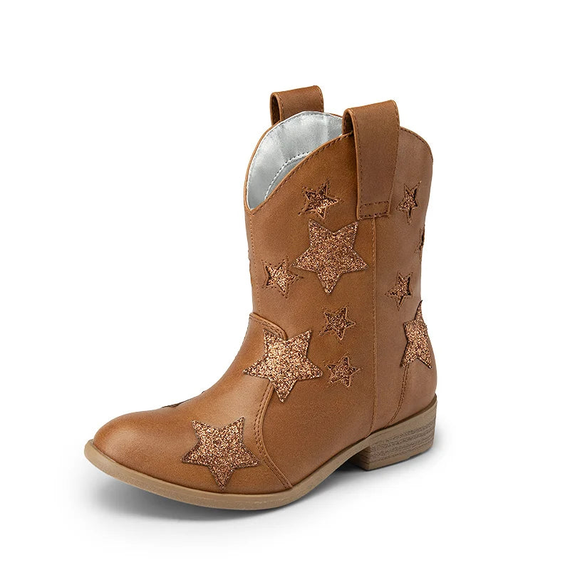 Girl Chic Glitter Western Boots