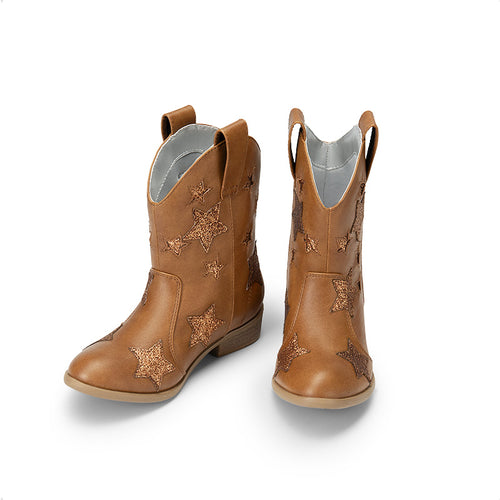 Girl Chic Glitter Western Boots