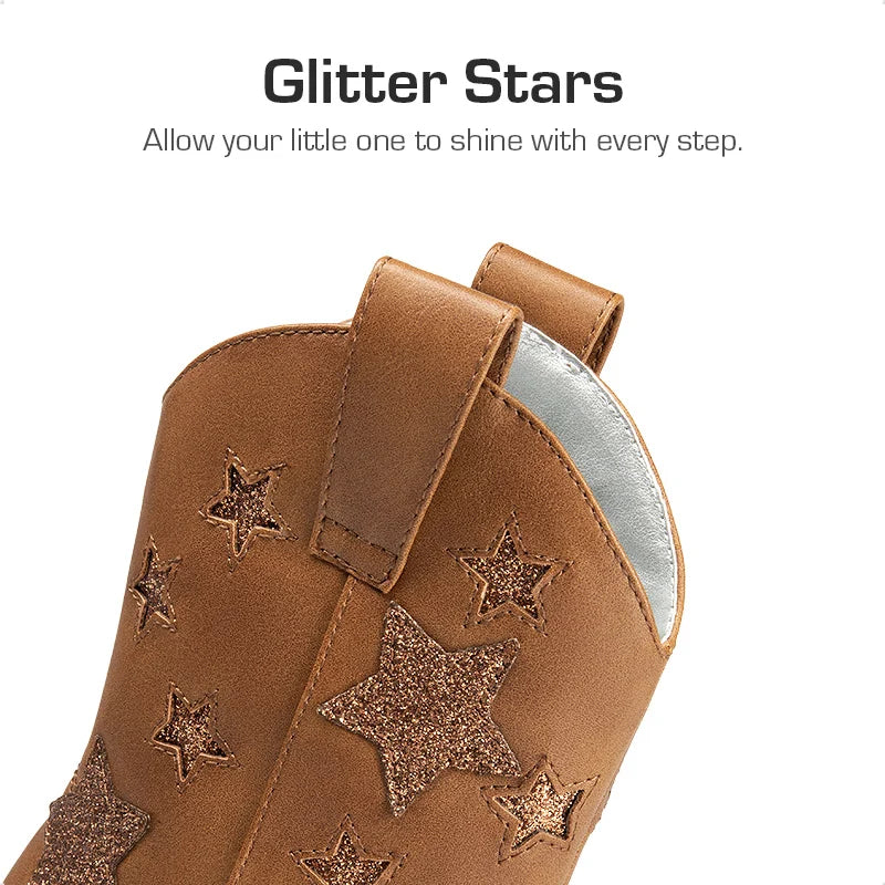 Girl Chic Glitter Western Boots