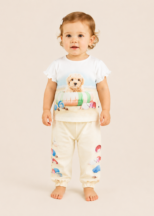 Eline Baby Set- Beach Dog