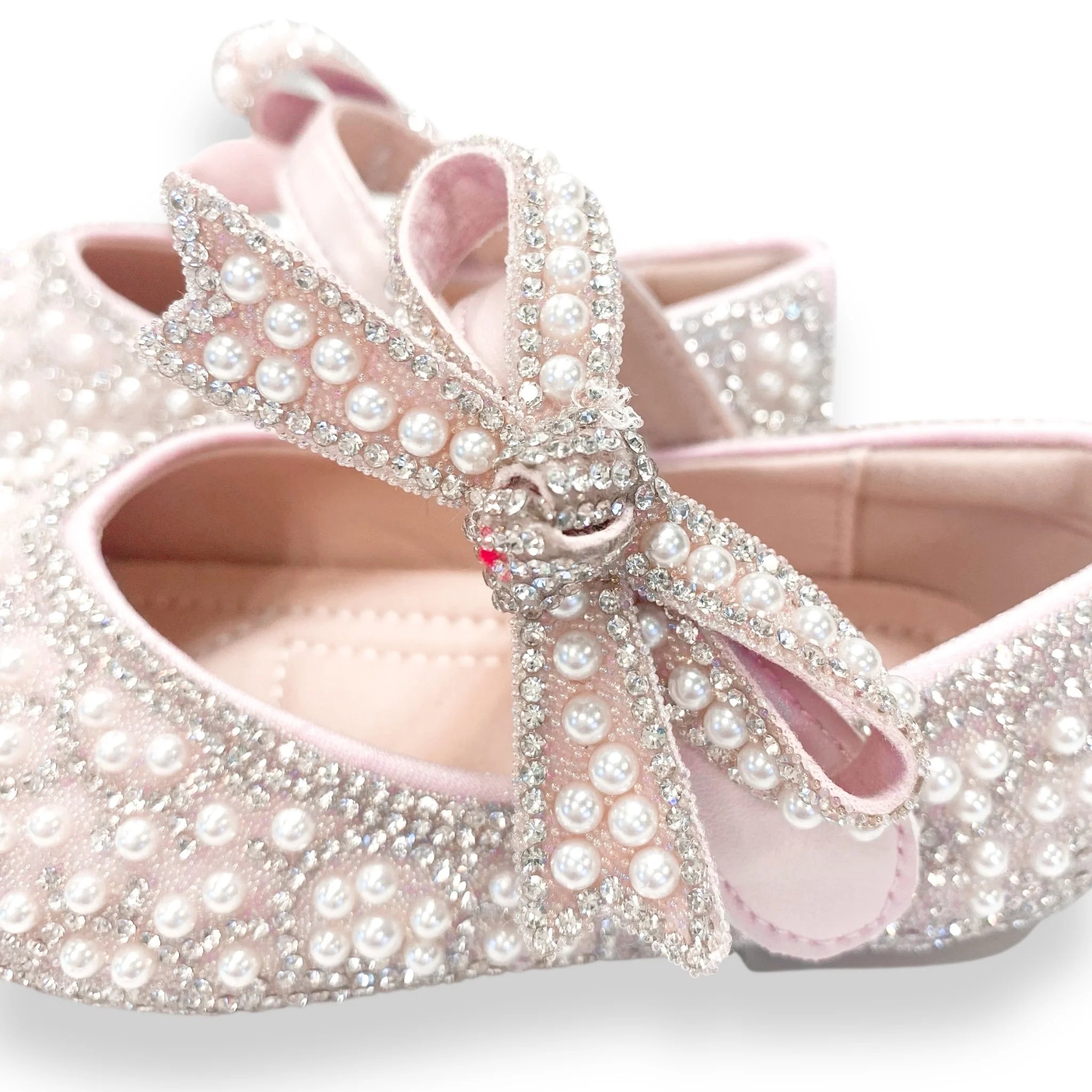 Bowtie Strap Jewel Flat Shoes