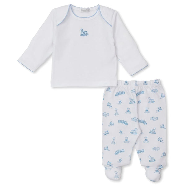 Vintage toy Treasures Blue Footed Pant Set