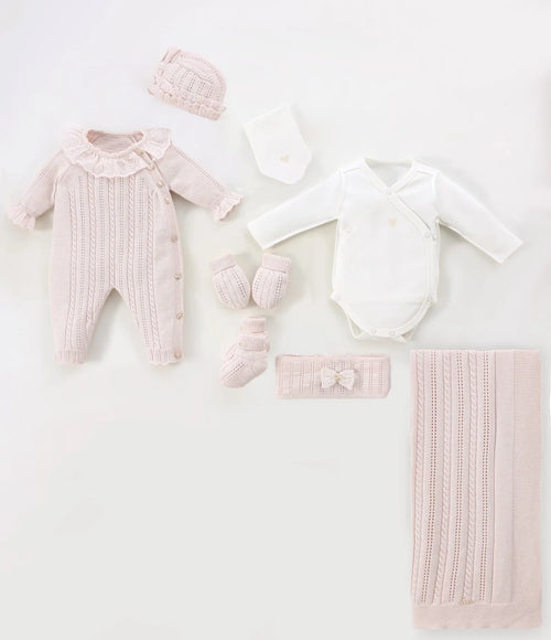 Baby Girl Newborn Set Of 8 Pieces – 3803