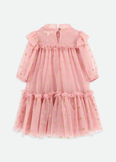 Angels Face Myrtle Heart Tulle Dress Tea Rose