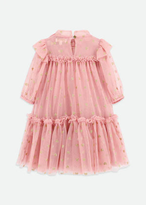 Angels Face Myrtle Heart Tulle Dress Tea Rose