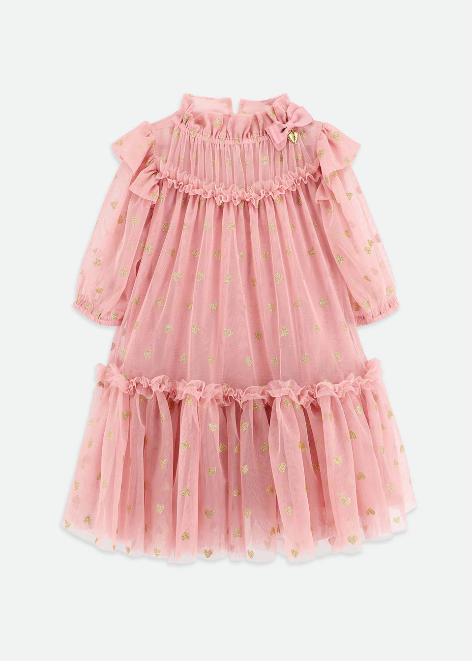 Angels Face Myrtle Heart Tulle Dress Tea Rose