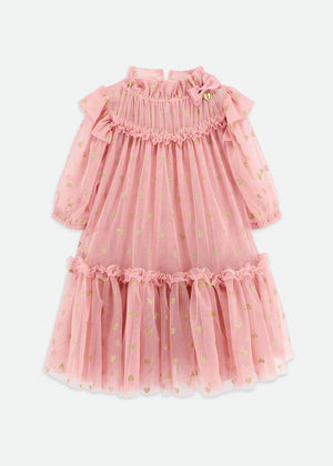 Angels Face Myrtle Heart Tulle Dress Tea Rose