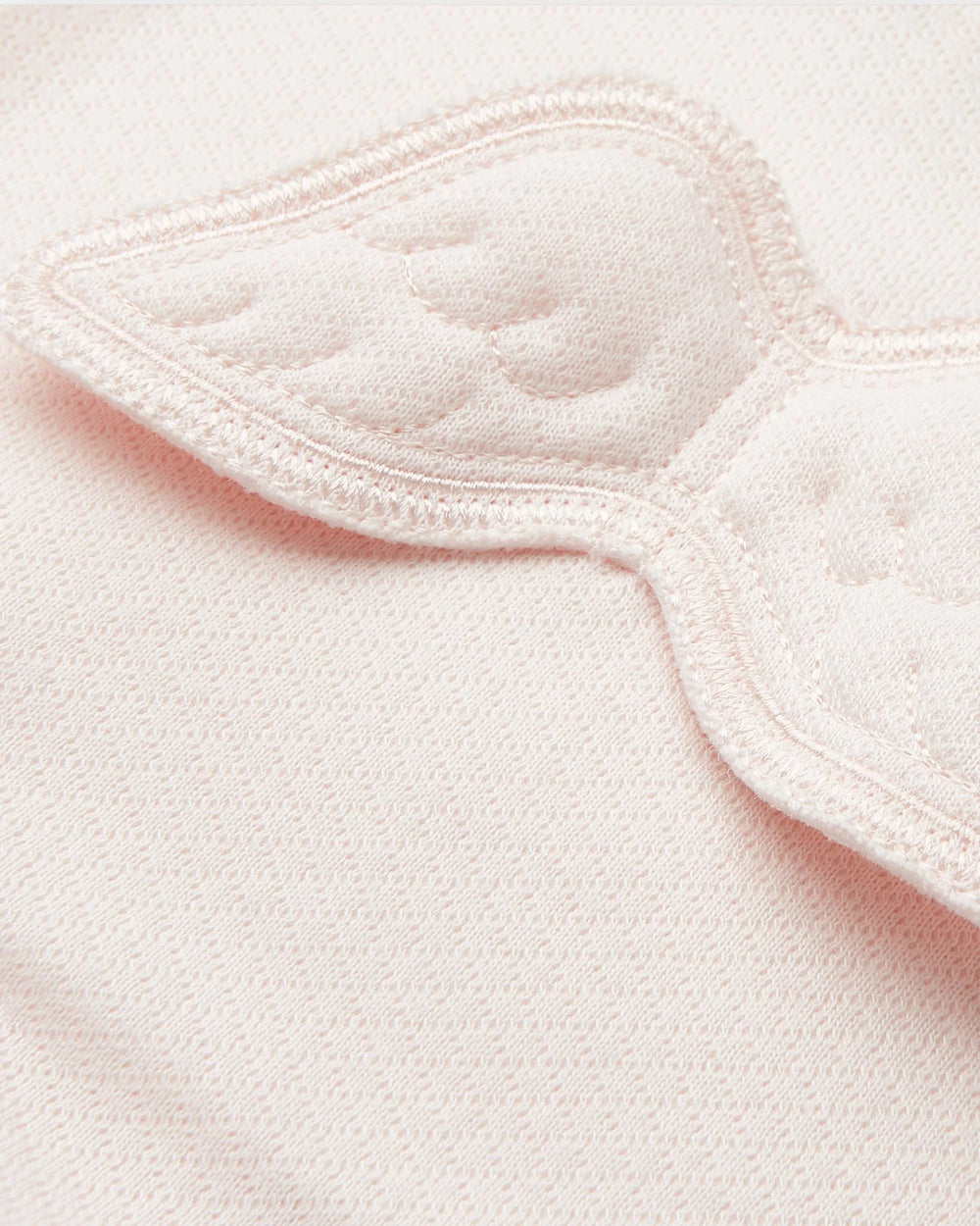 Angel Wing Pointelle Sleepsuit Pink