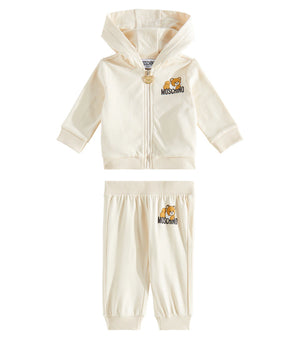 Baby printed cotton hooded tracksuit