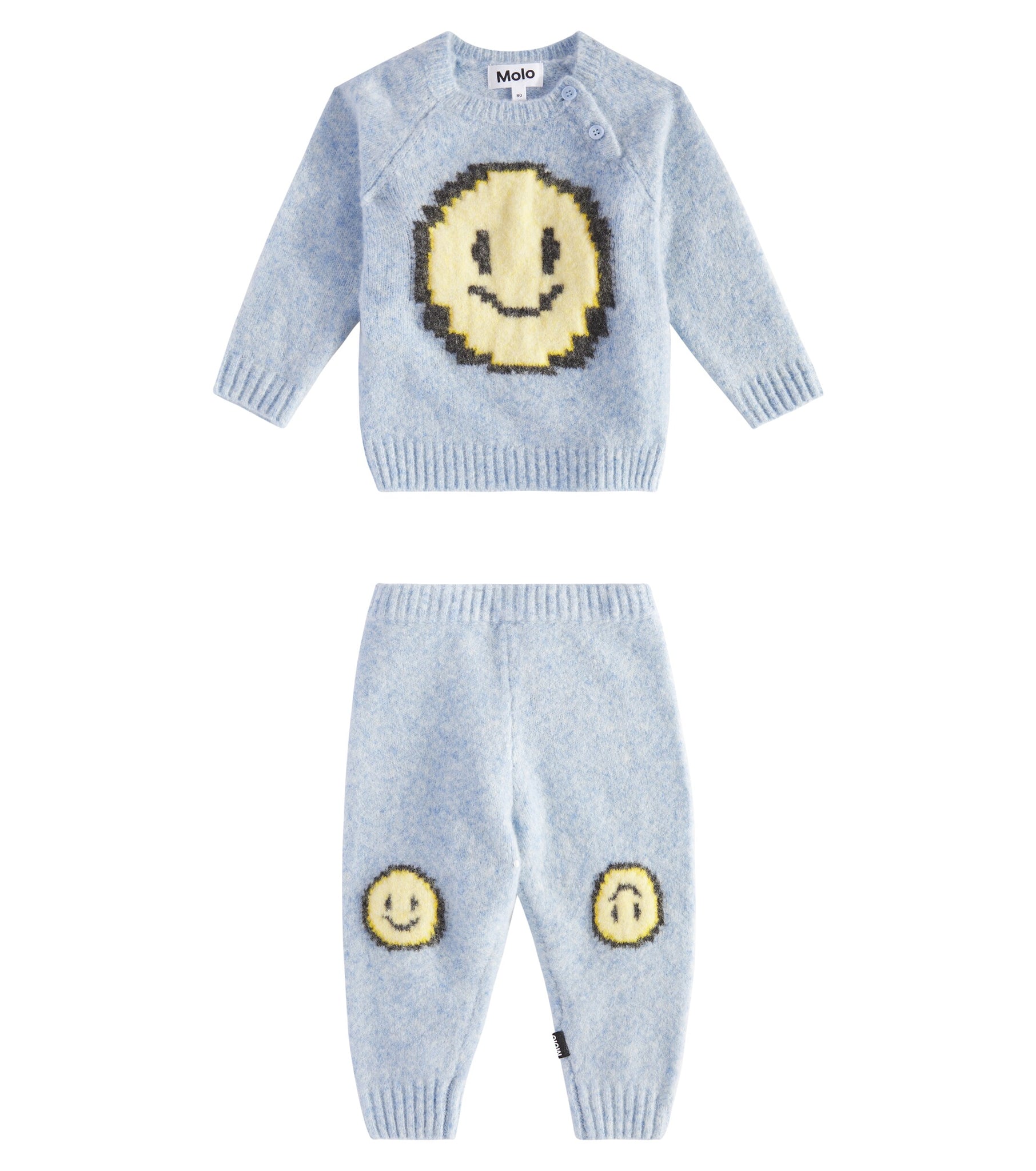 Molo baby bless pixel smile sweater and pants set