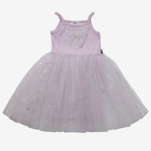 Isabel Bow Tutu Purple Dress
