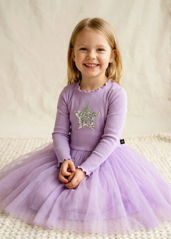 Hailey LS Star Tutu Purple