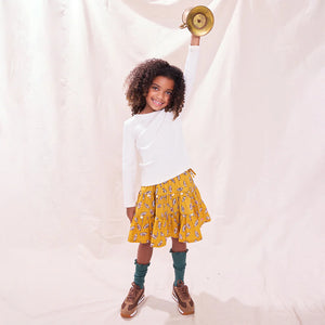 Seesaw Long Sleeve Rib T-shirt-Cream