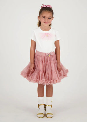 Angels Face Pixie Sparkle Tutu skirt  Tea Rose