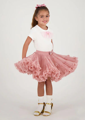 Angels Face Pixie Sparkle Tutu skirt  Tea Rose