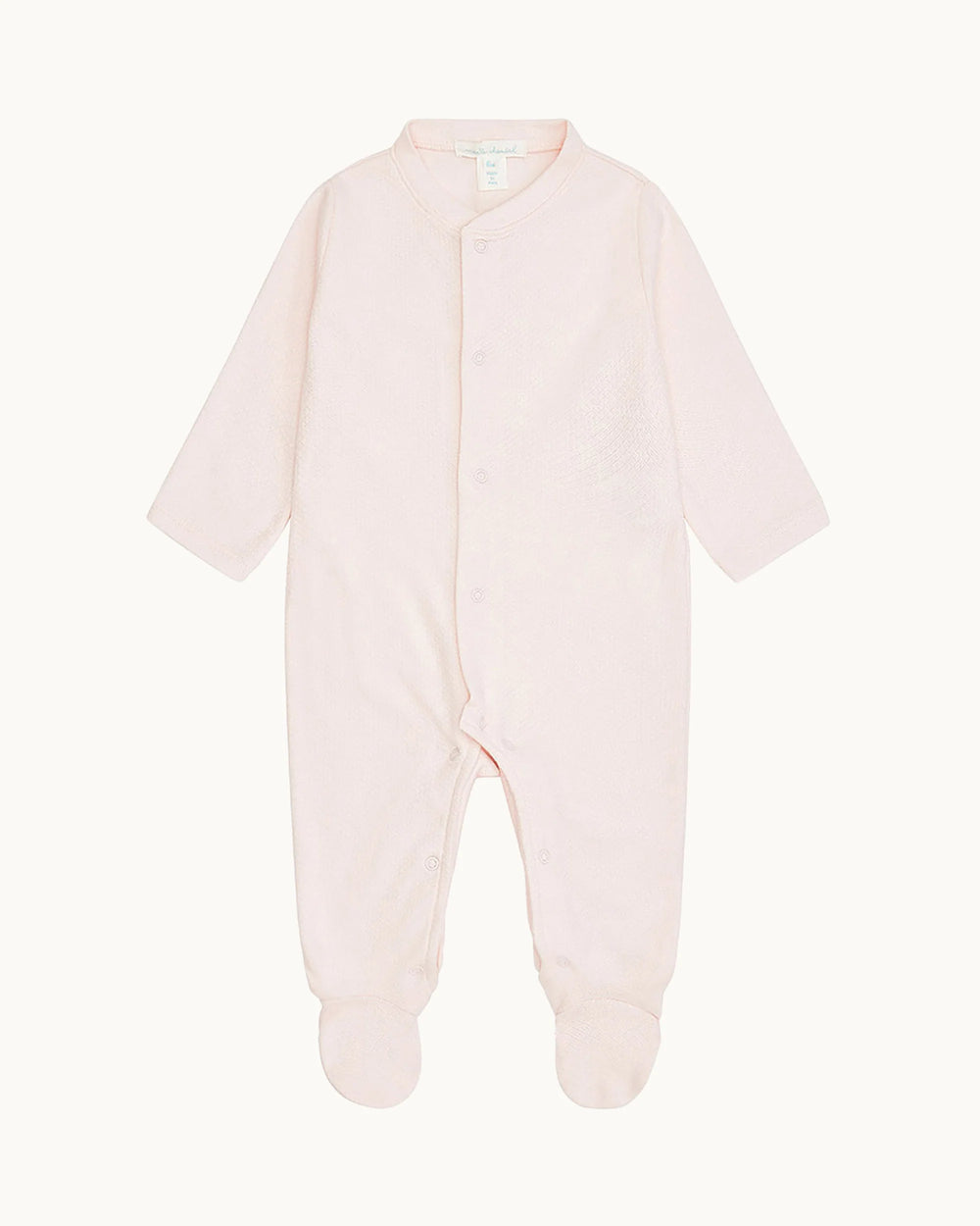 Angel Wing Pointelle Sleepsuit Pink