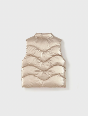 Baby reversible vest recycled fibers