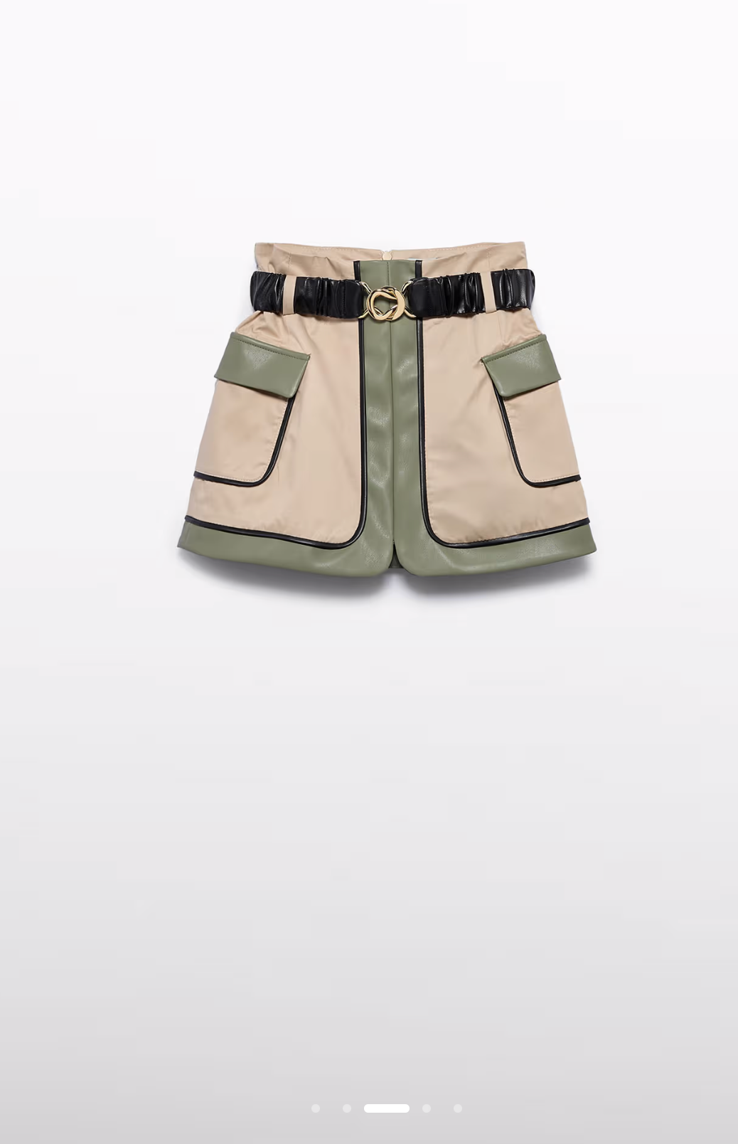 Girl Combined Twill Skirt