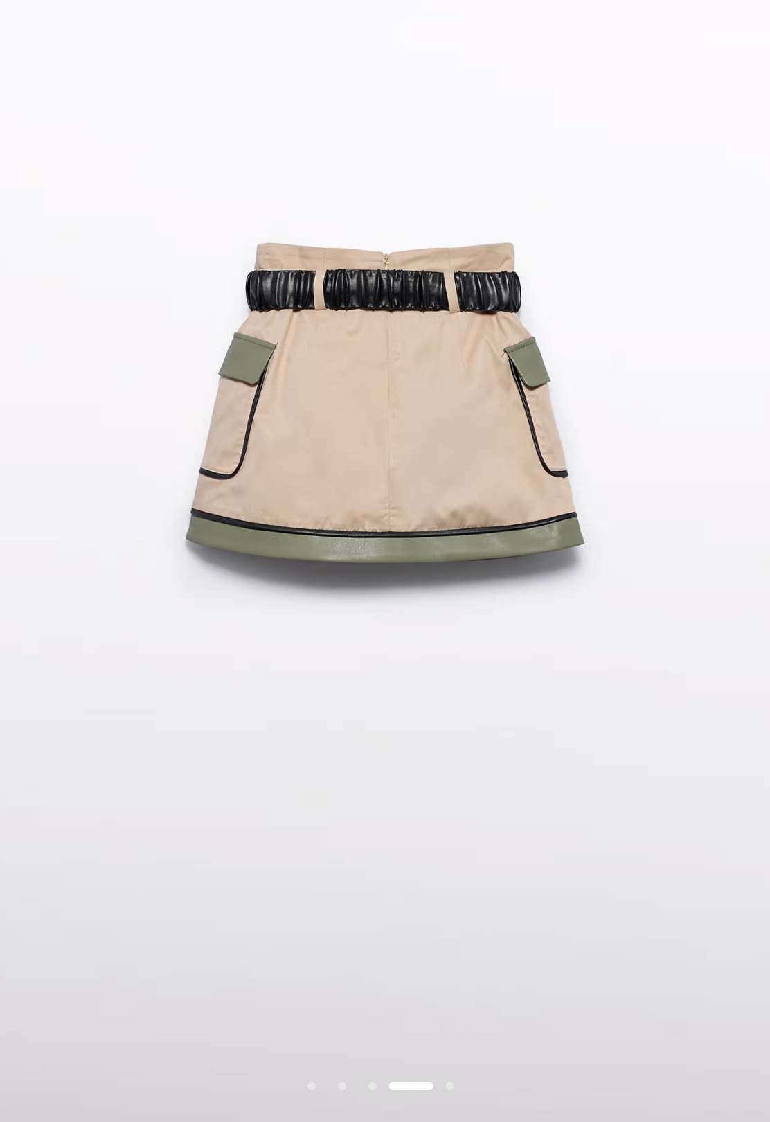 Girl Combined Twill Skirt