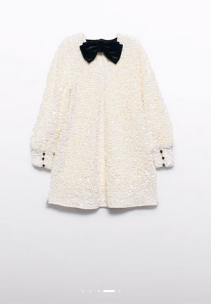 Girl A-Line Sequin Dress