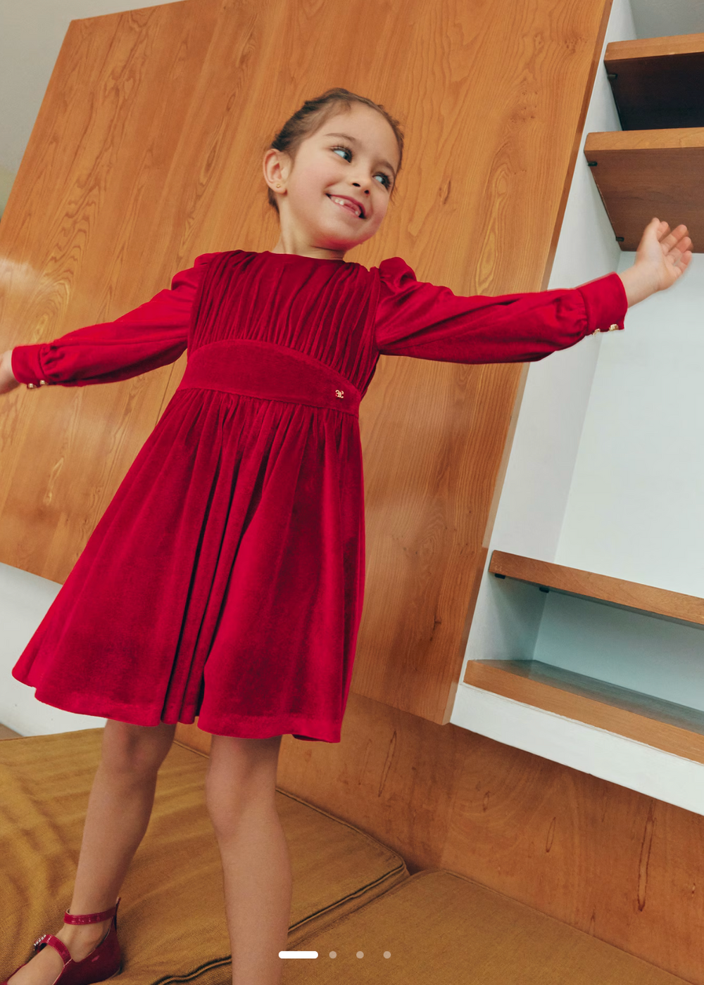 Red Velvet Glitter Dress