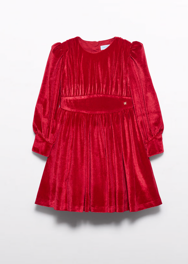 Red Velvet Glitter Dress