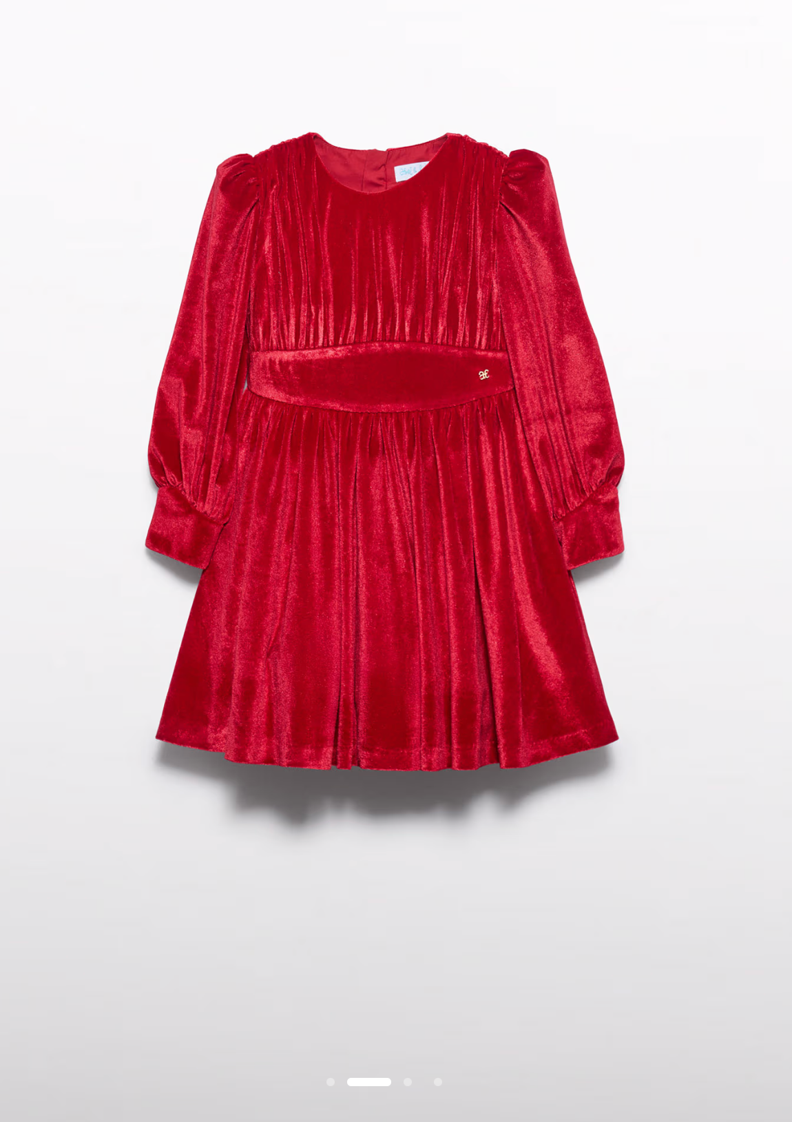 Red Velvet Glitter Dress