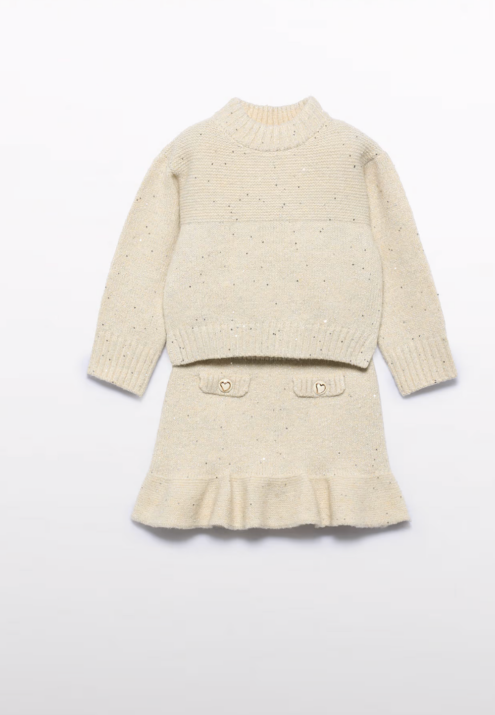 Oat Skirt Knit Set