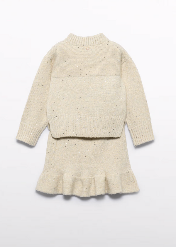 Oat Skirt Knit Set