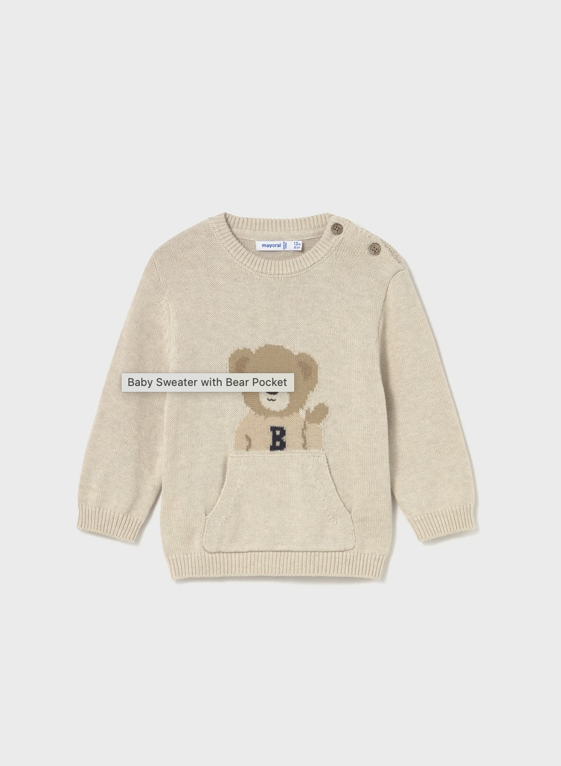 Baby Bear Cereal Sweater