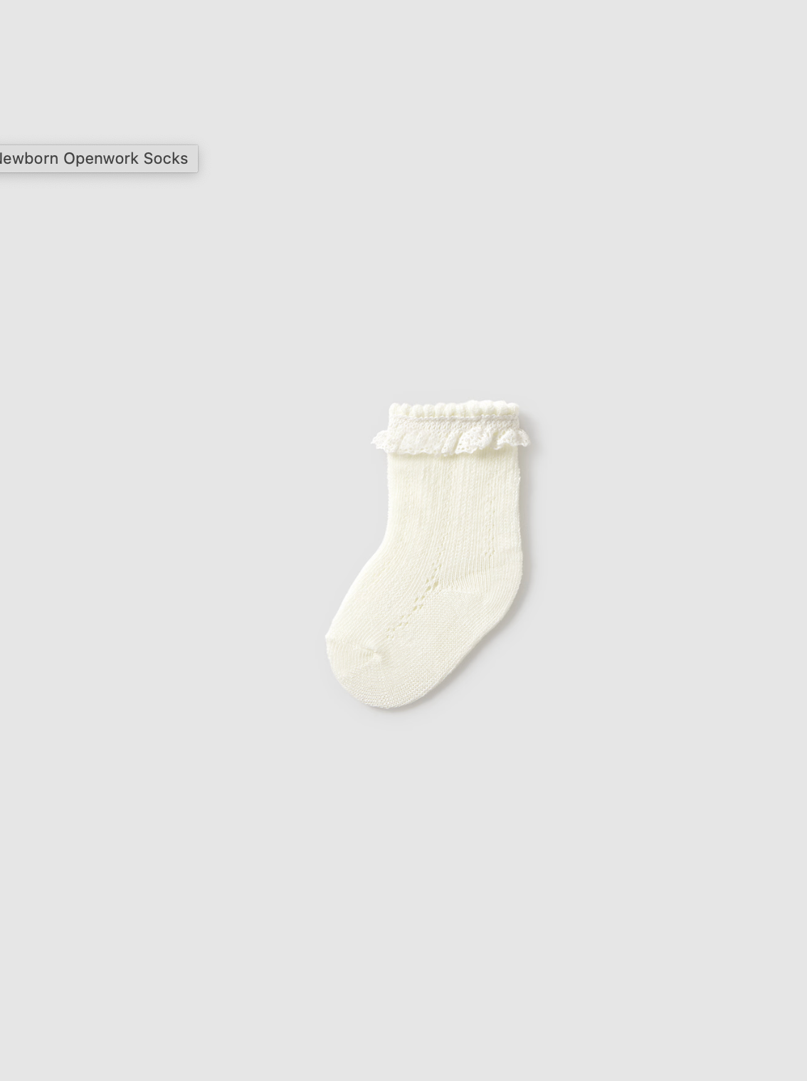 Openwork Ecru Socks