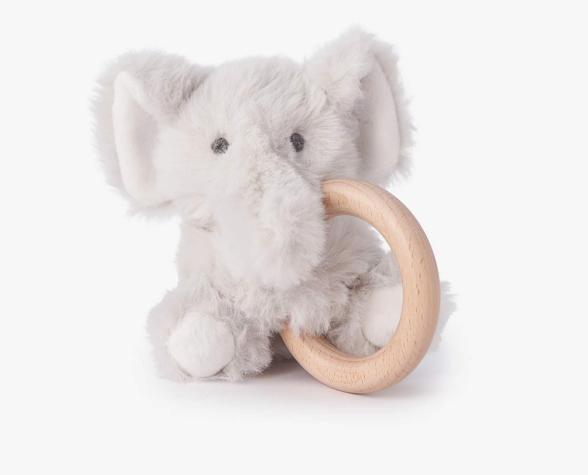Elegant Baby Wooden Ring Rattle