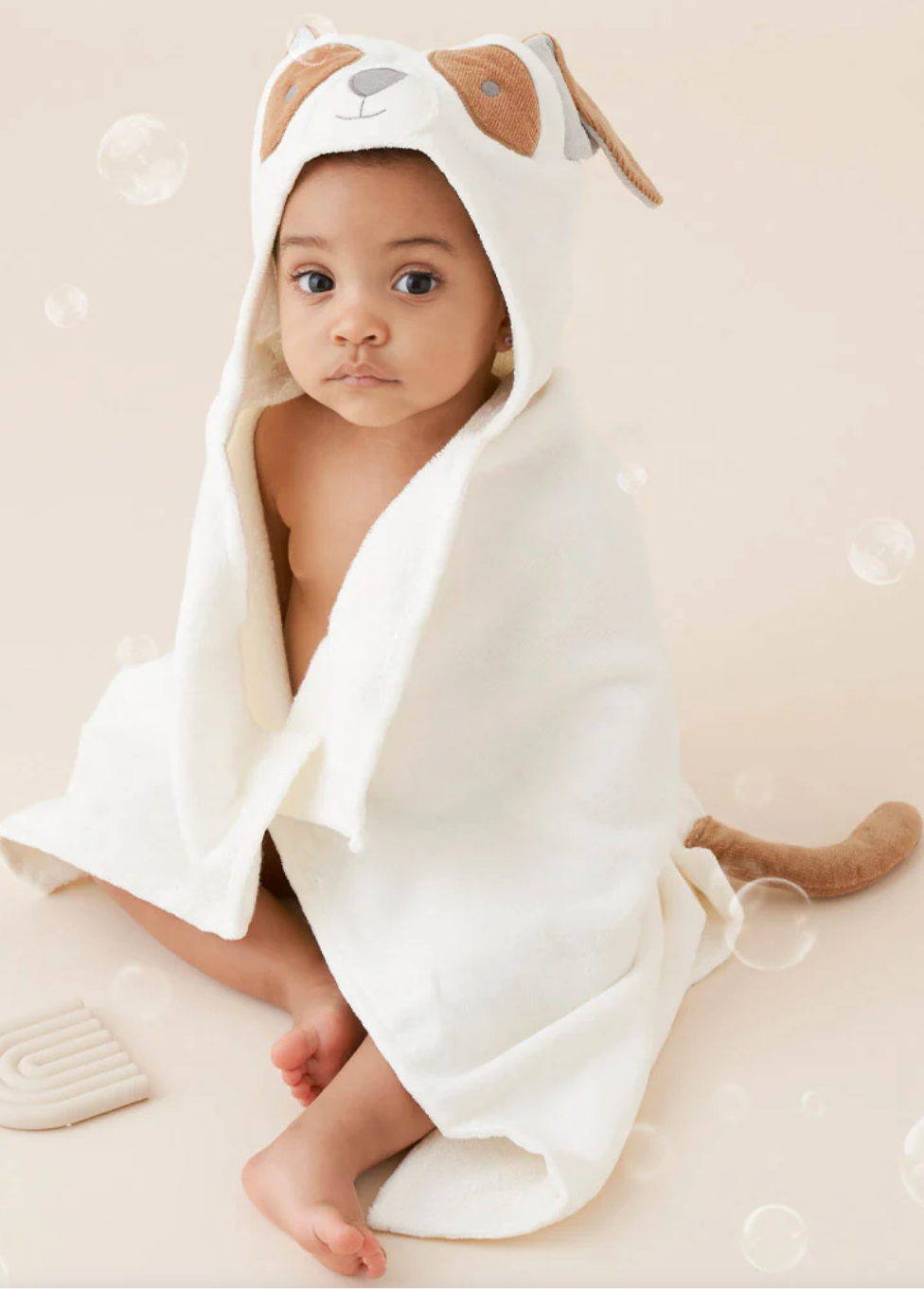 Elegant Hooded Baby Bath Wrap