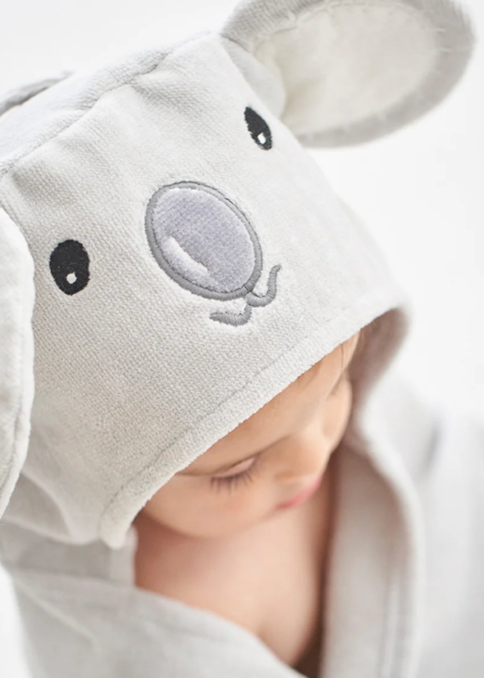 Elegant Hooded Baby Bath Wrap