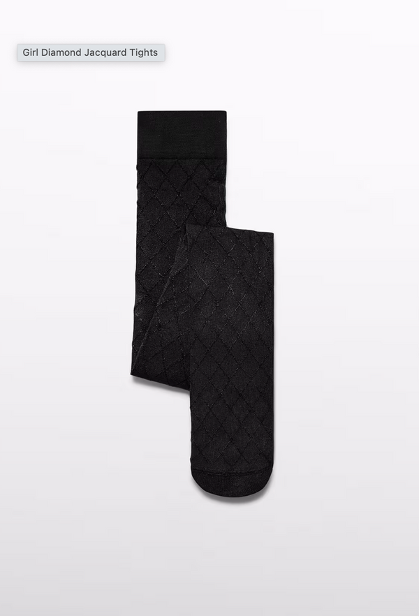 Girl Diamond Jacquard Tights