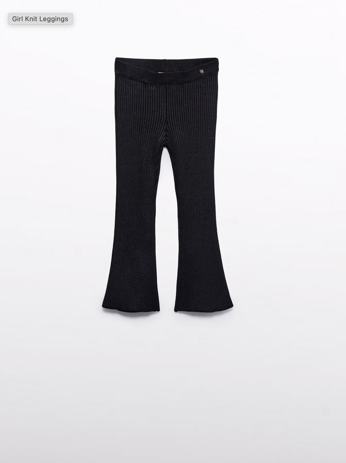 Girl Knit Black Leggins